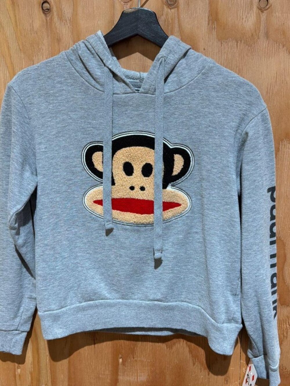 Paul Frank Julius Monkey Hoodie Gray Pullover Size XS